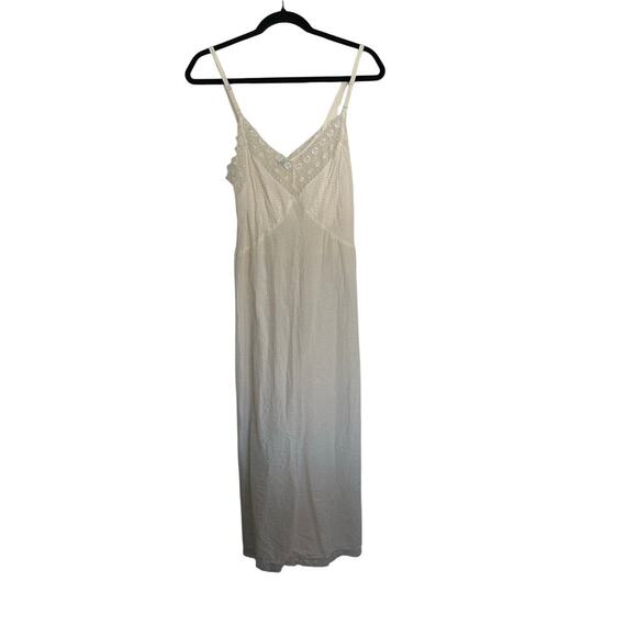 Vintage Artemis Boutique Women's Full Slip Embroidered Sheer Night Gown Size 38 - Picture 7 of 7